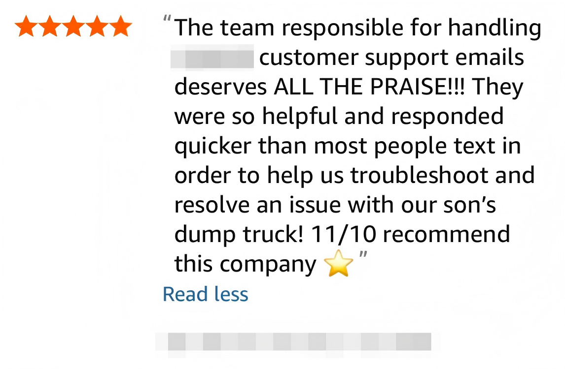 AI customer service handling a product troubleshooting call — sample transcript